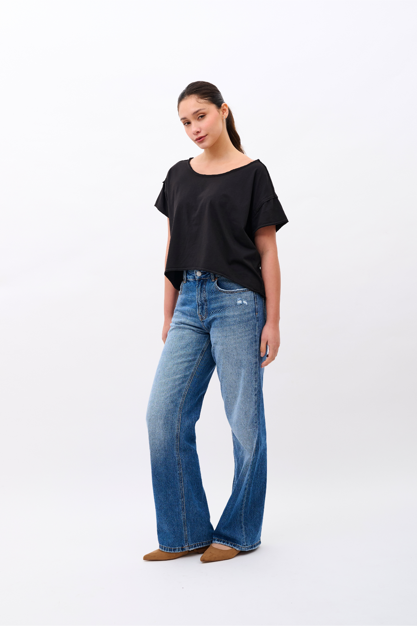 Andrea T-shirt 100% Organic Pima Cotton - Black