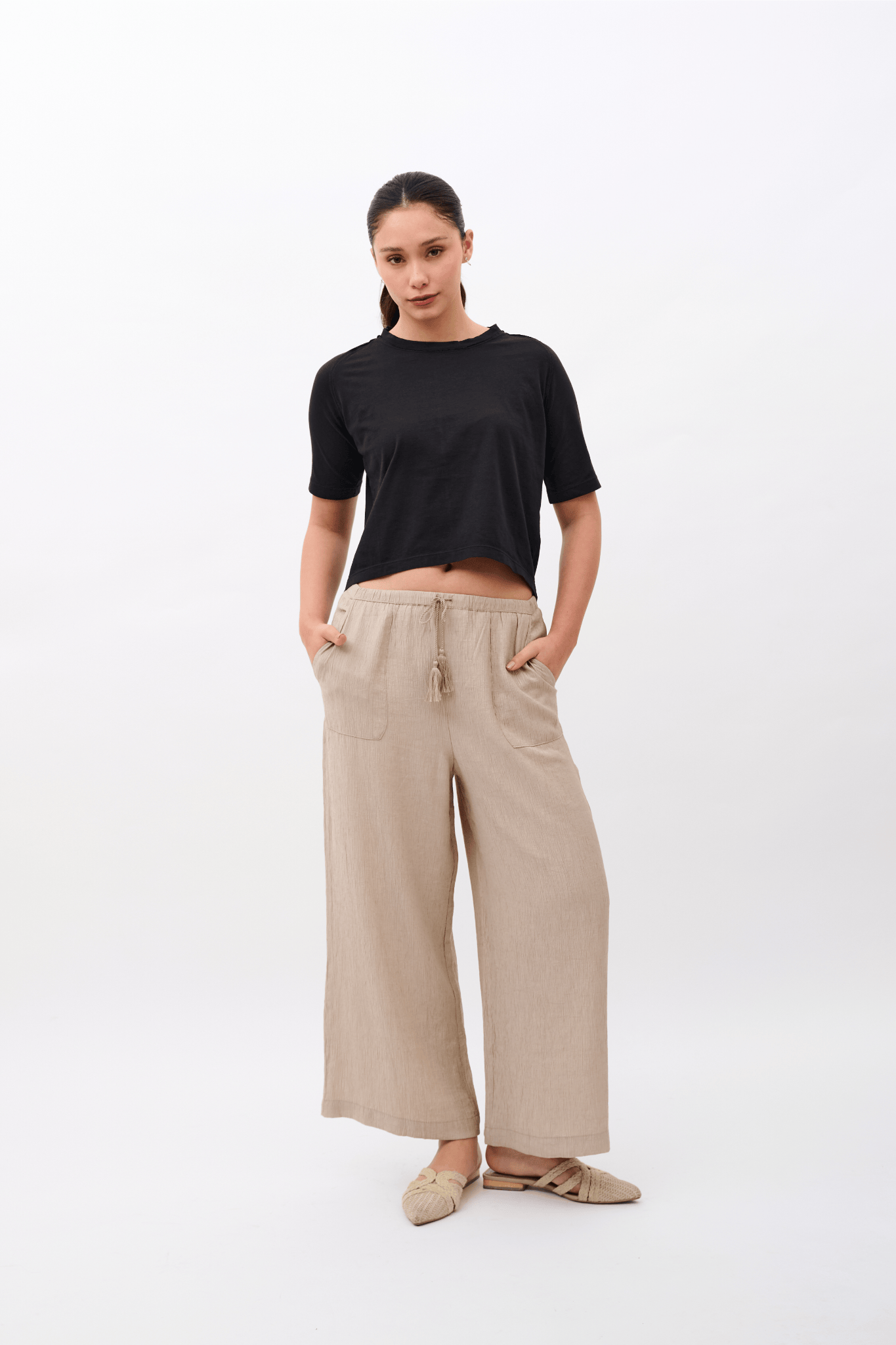 Elena T-shirt 100% Organic Pima Cotton - Black