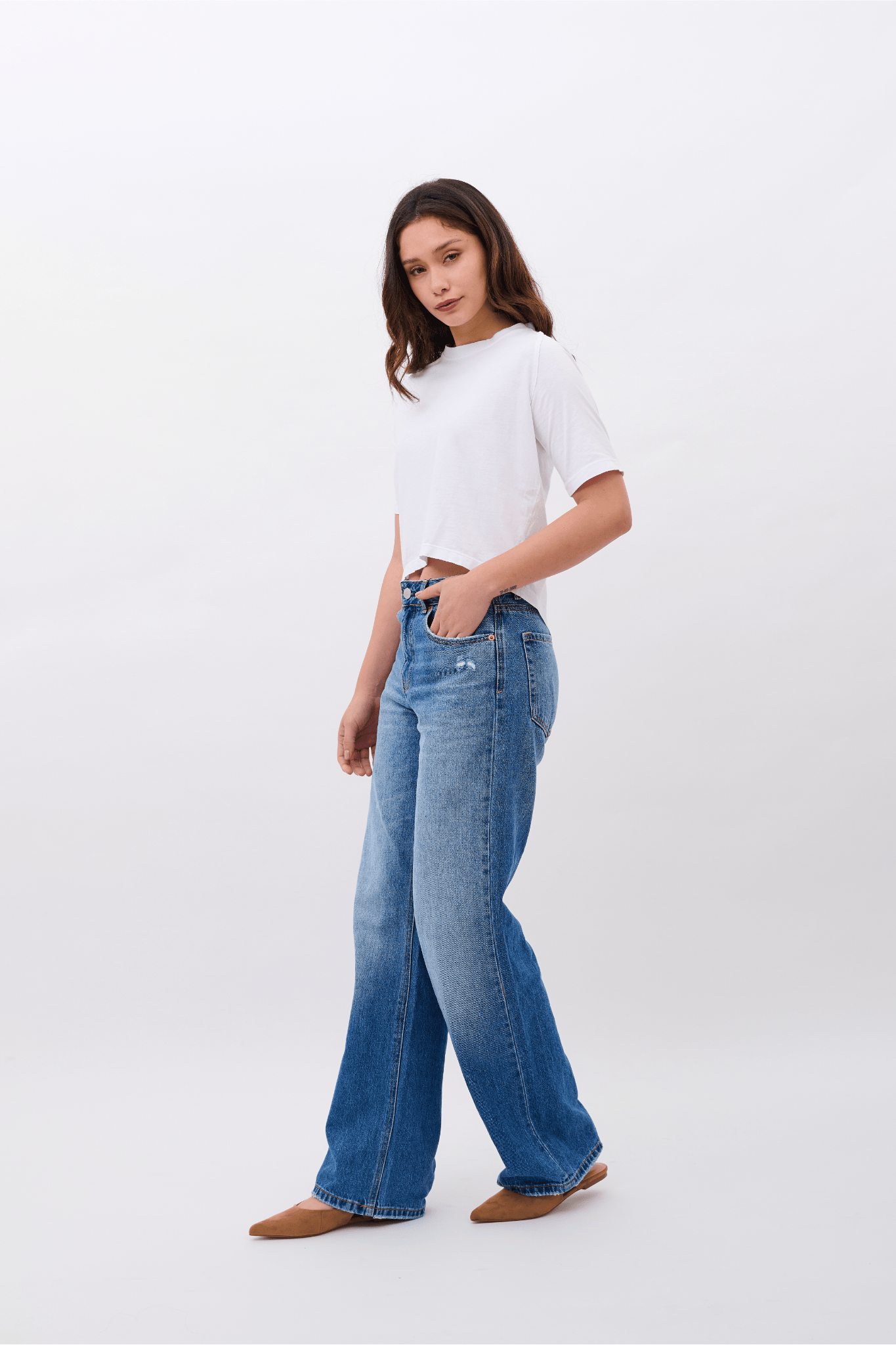 Elena T-shirt 100% Organic Pima Cotton - White