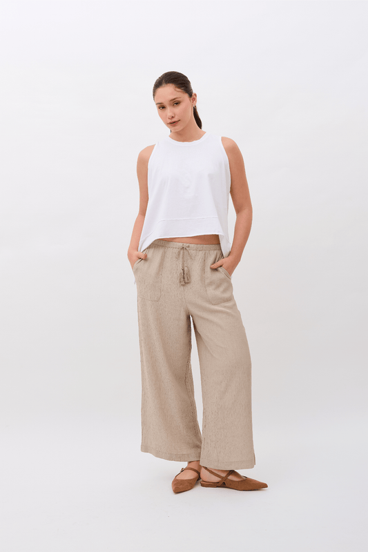 Mariana Tank Top 100% Organic Pima Cotton - White