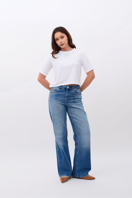 Elena T-shirt 100% Organic Pima Cotton - White