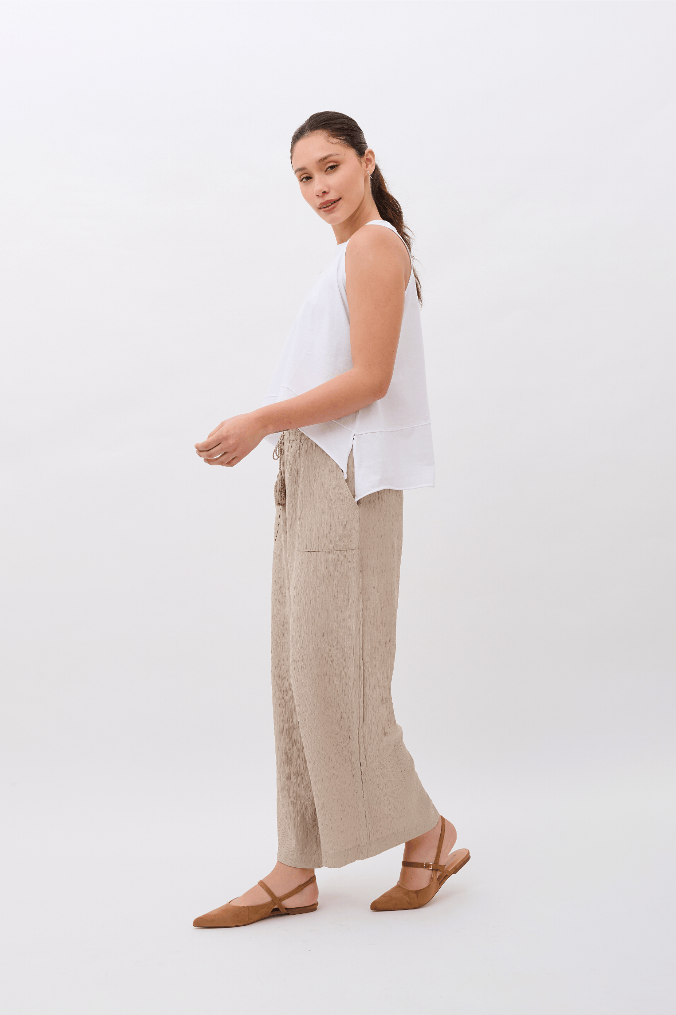 Mariana Tank Top 100% Organic Pima Cotton - White