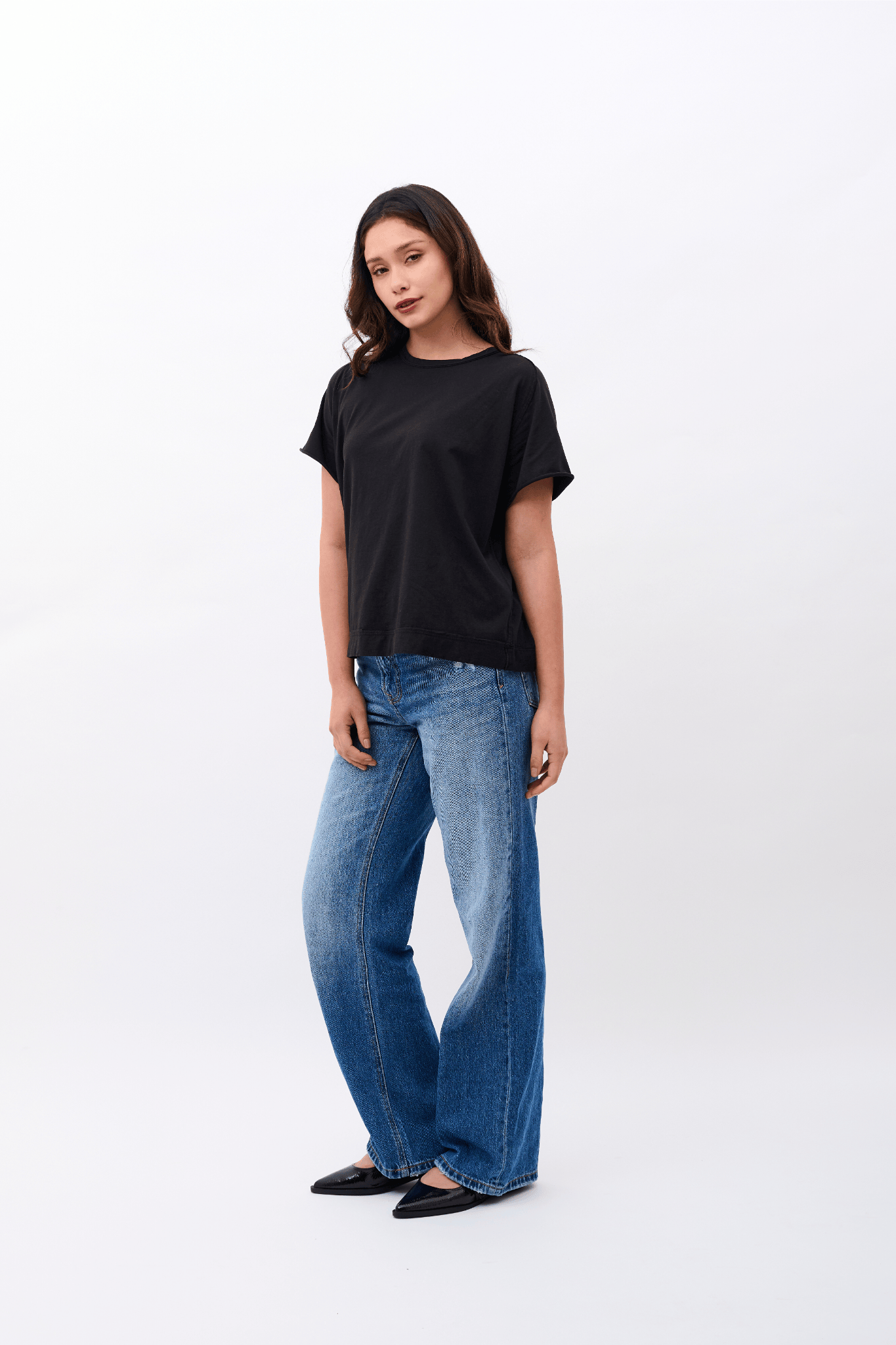 Mia Classic T-shirt 100% Organic Pima Cotton - Black