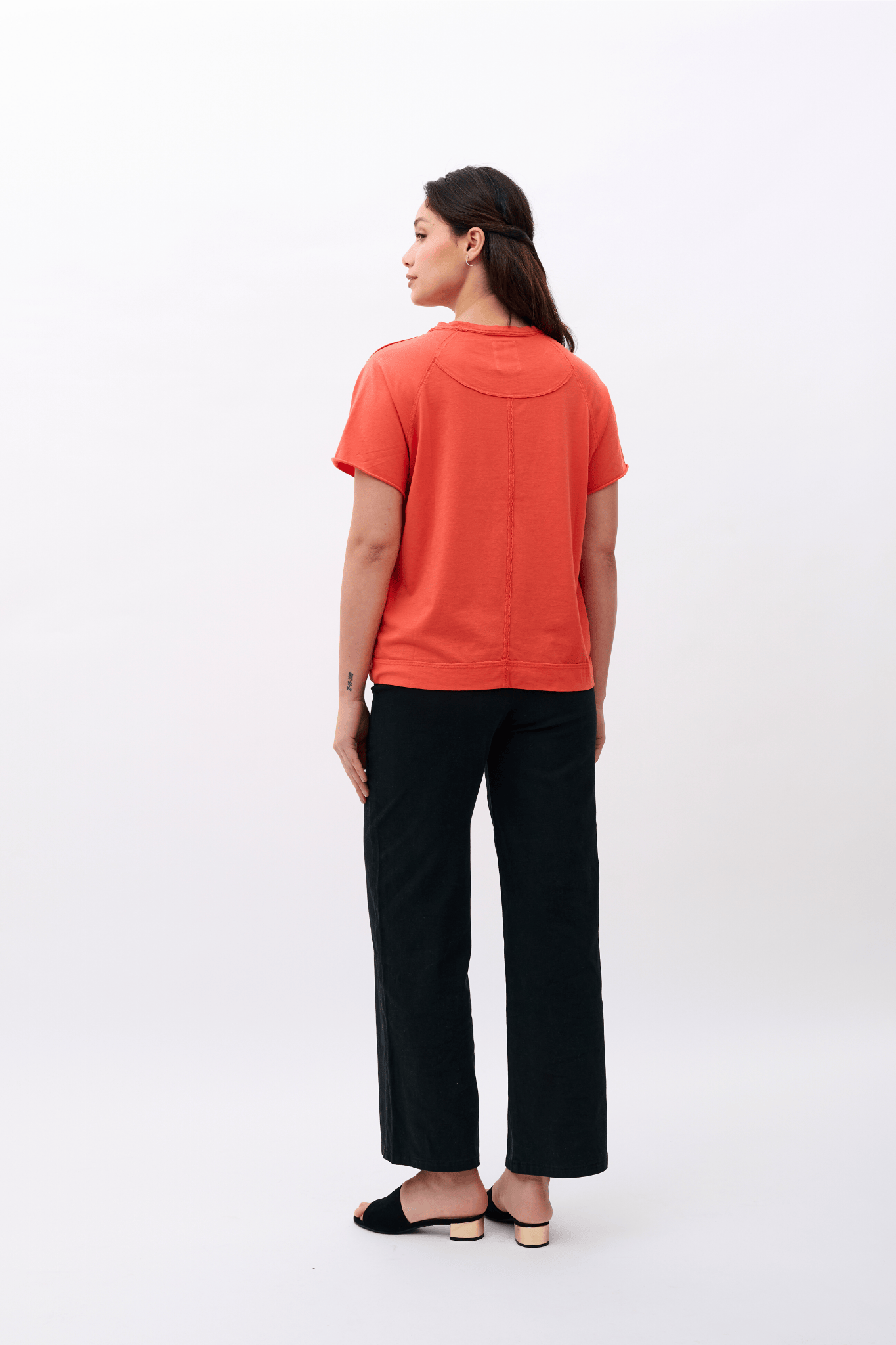 Mia Classic T-shirt 100% Organic Pima Cotton - Tomato