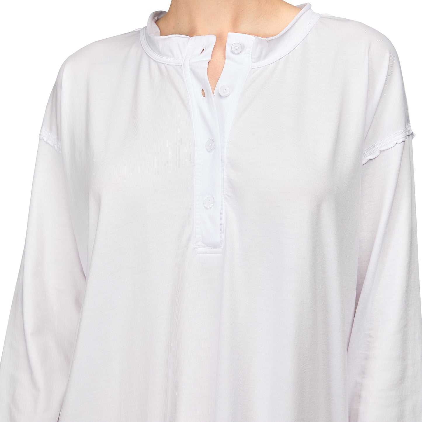 Vera Women's 100% Organic Peruvian Pima Cotton Nightgown - White