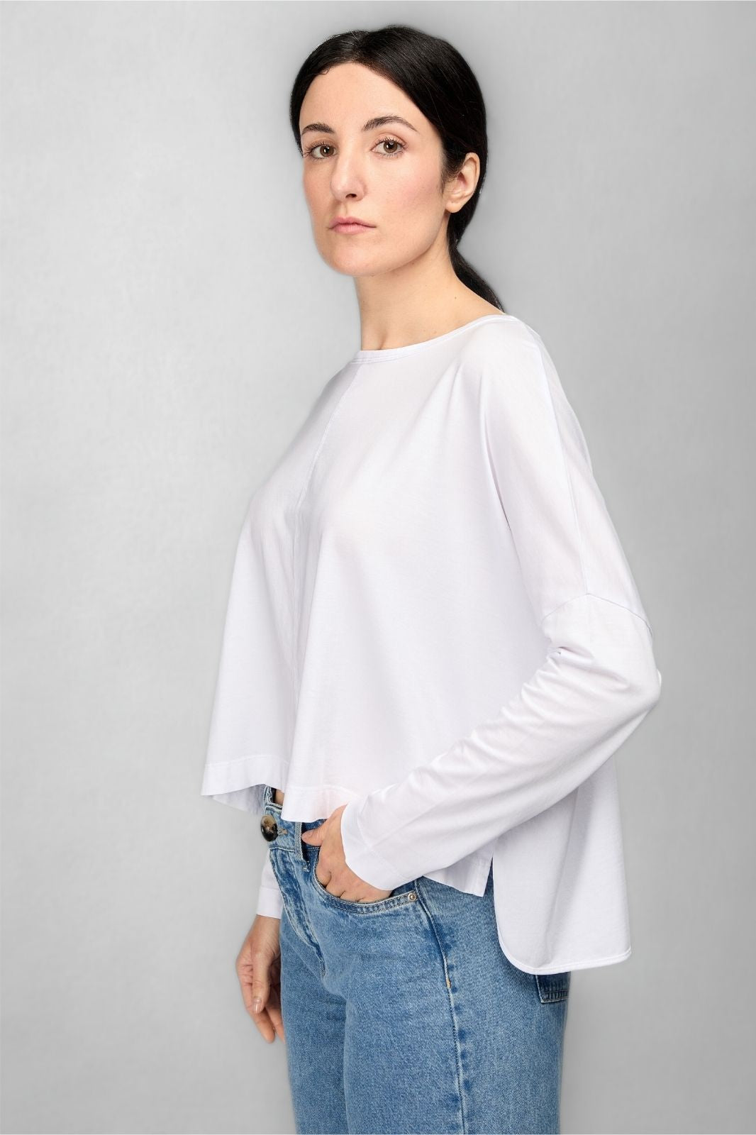 Niki Women's Long Sleeve 100% Organic Pima Cotton Top