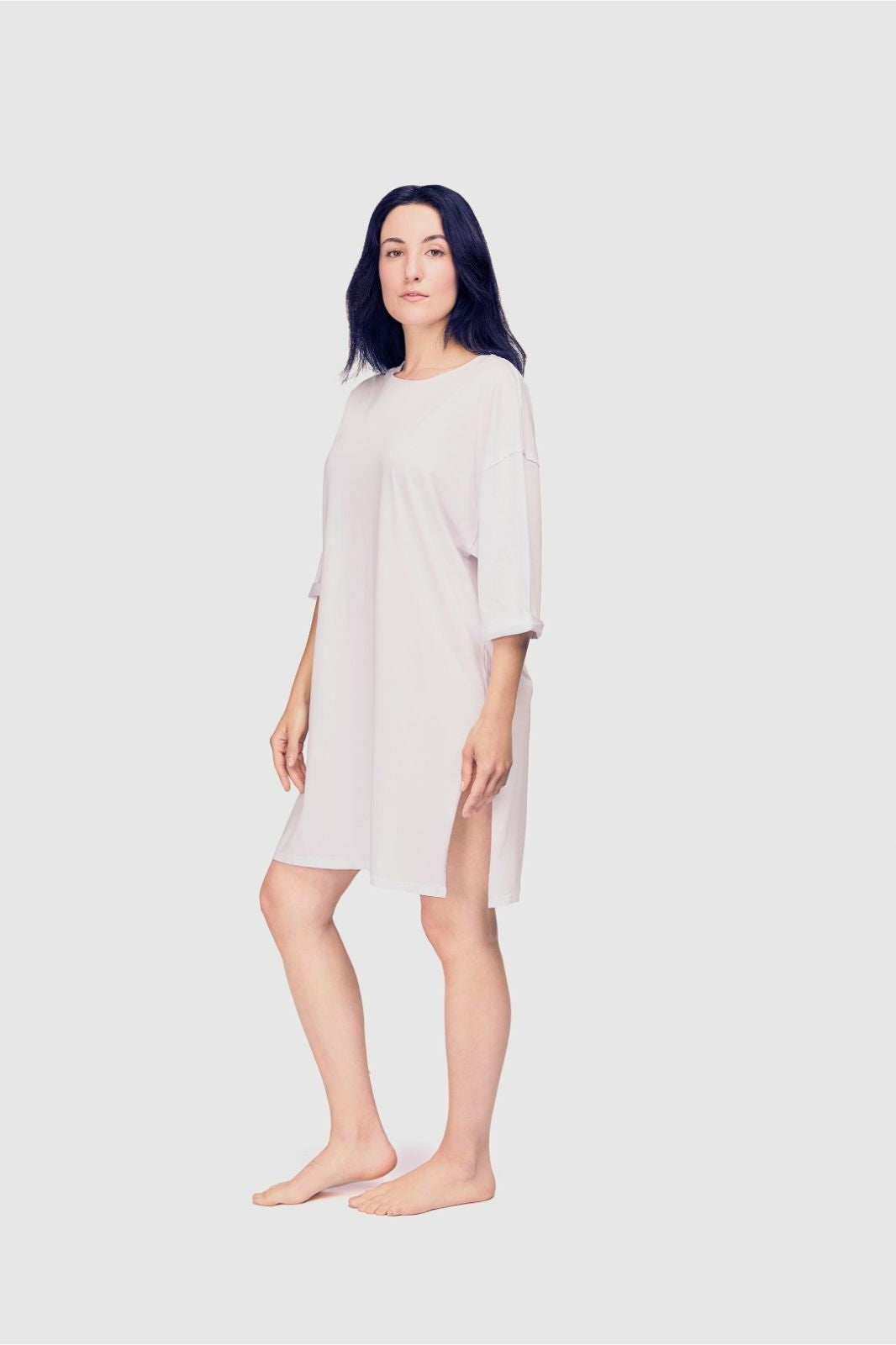 Bianca Women´s 100% Organic Pima Cotton Oversized T-Shirt Nightgown - White